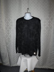 Long Sleeve crewneck Active T-Shirt size XL Old Navy Black /Grey 100% polyester