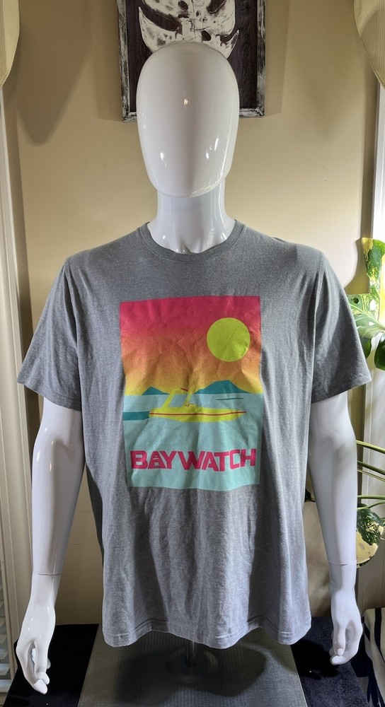 Under Armour: Mens Limited Edition Bay Watch Movie Gray Cotton T-shirt S-Large