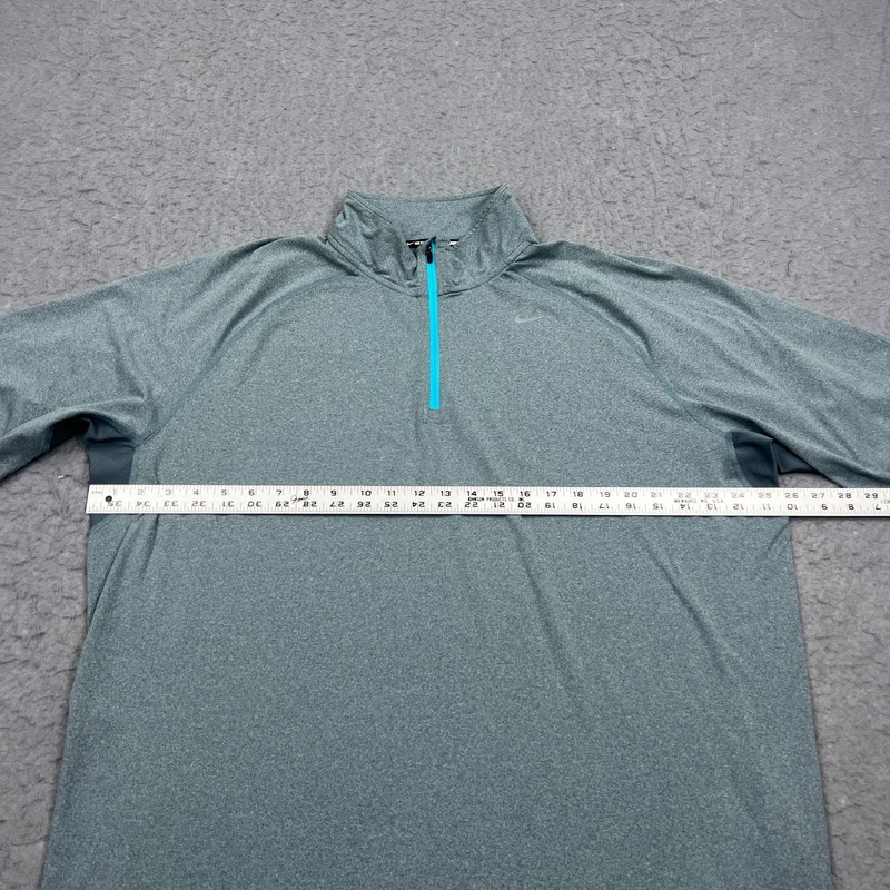 Nike Element 1/2 Zip Running Pullover Mens XXL Blue Heather Stretch Shirt 519199 gallery
