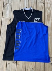 Vintage Asphalt Legend Starter Jersey Mens XL Blue Le Claire Court Chicago #27