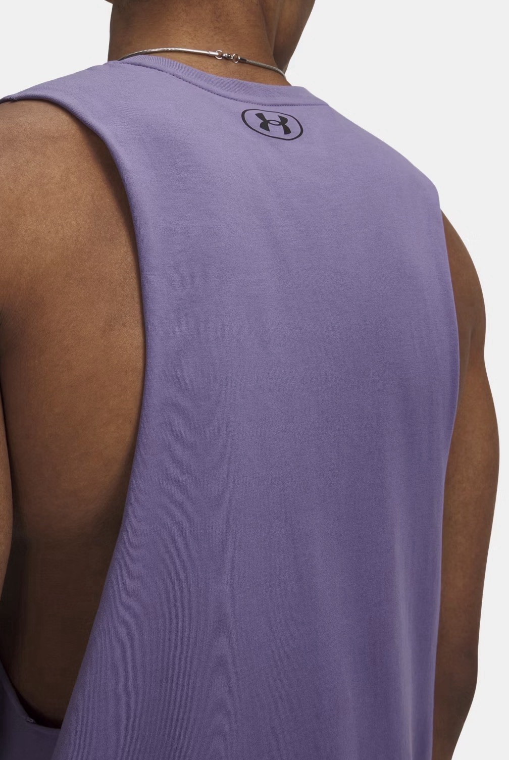 NWT Men’s Size S Under Armour Left Chest Cut Off Tank Top Shirt 1329286-520 $25 gallery