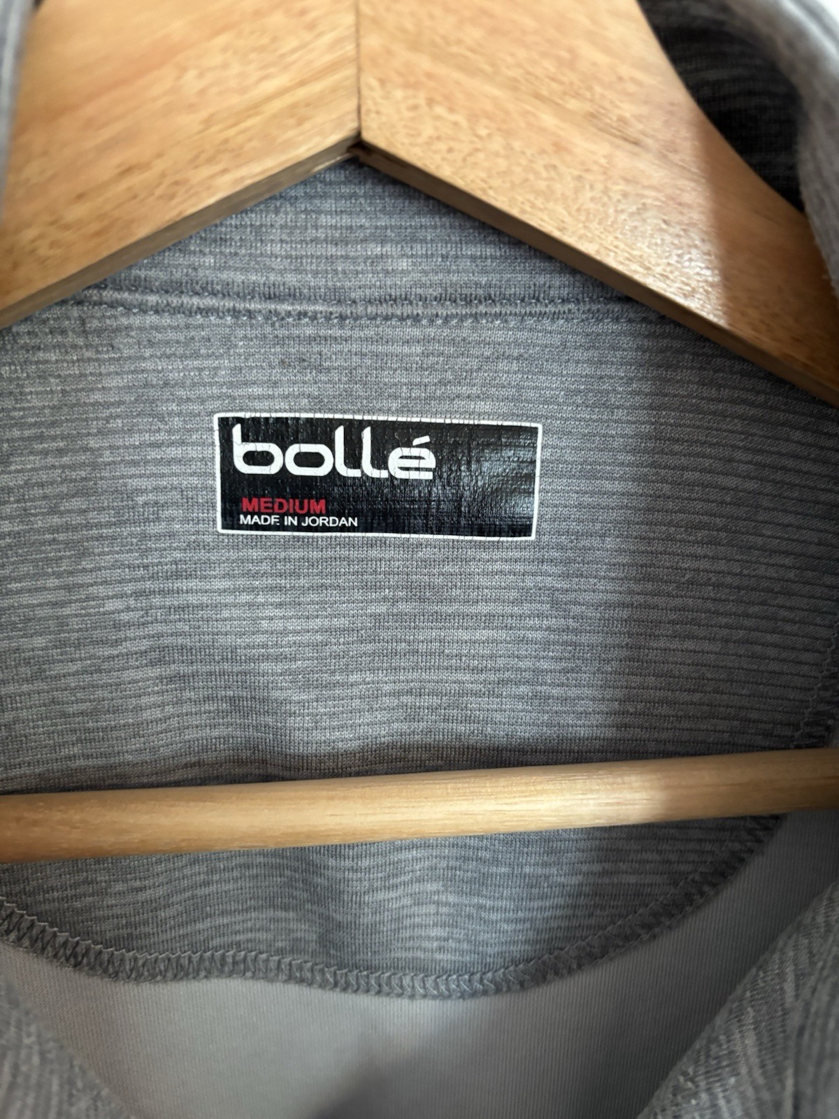 Bolle Men’s 1/4 Zip, Gray, Size M gallery