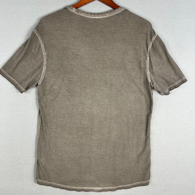 Lululemon Basic 5 Year Tee T Shirt Fits M Carbon Dust Sun Wash Pima Cotton Blend gallery