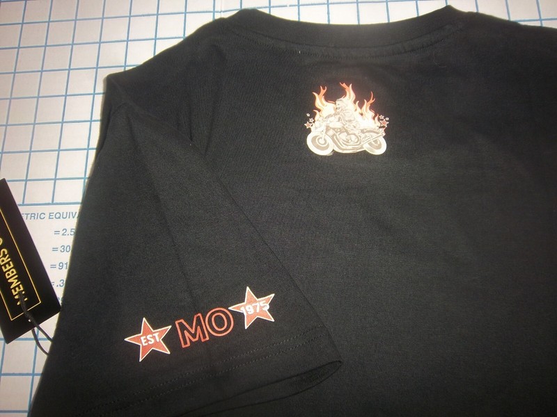 MENS 2XLARGE BLACK MEMBERS ONLY DEATH PHANTOMS PARTIAL EMBROIDERED T-SHIRT - NWT gallery