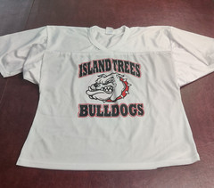 Island Trees Bulldogs Jersey Large Made USA Levittown NY Team Vintage Majestic