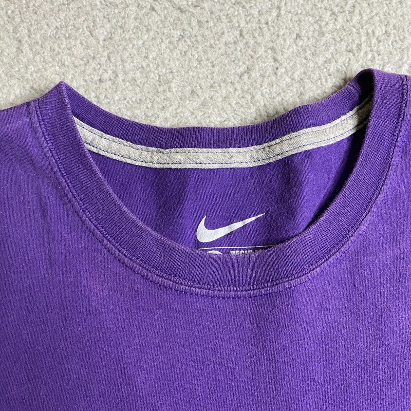 Nike TCU Texas Christian University T Shirt Mens Medium Purple Horned Frogs NCAA gallery