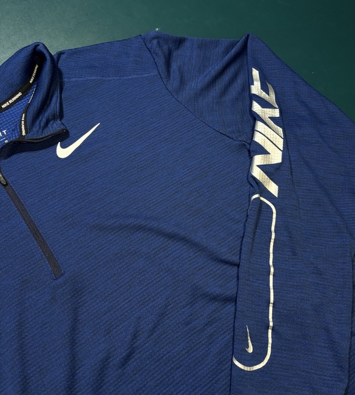 Nike Dri Fit Pacer Running 1/4 Zip Pullover Shirt Men’s XL Thumbholes Reflective gallery