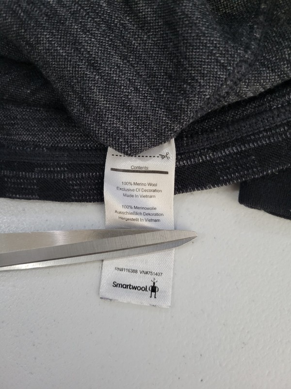 Smartwool Merino 250 Baselayer Crew Men's Size Small Black Gray 100% Merino Wool gallery