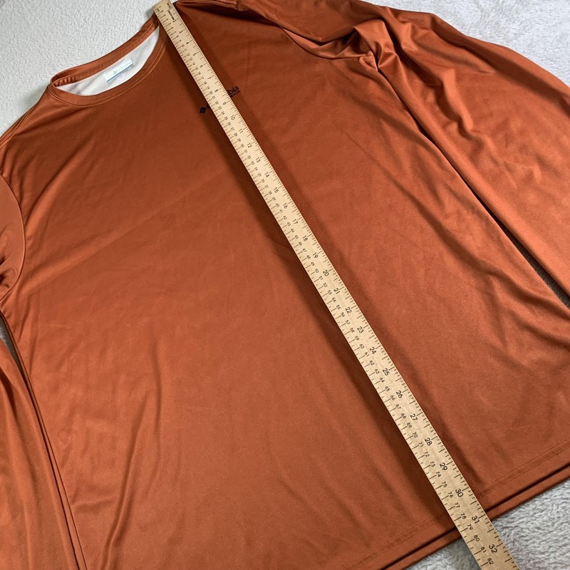 Columbia PHG Omni-Shade Shirt Mens Large Orange Long Sleeve Flag Deer Hunting gallery