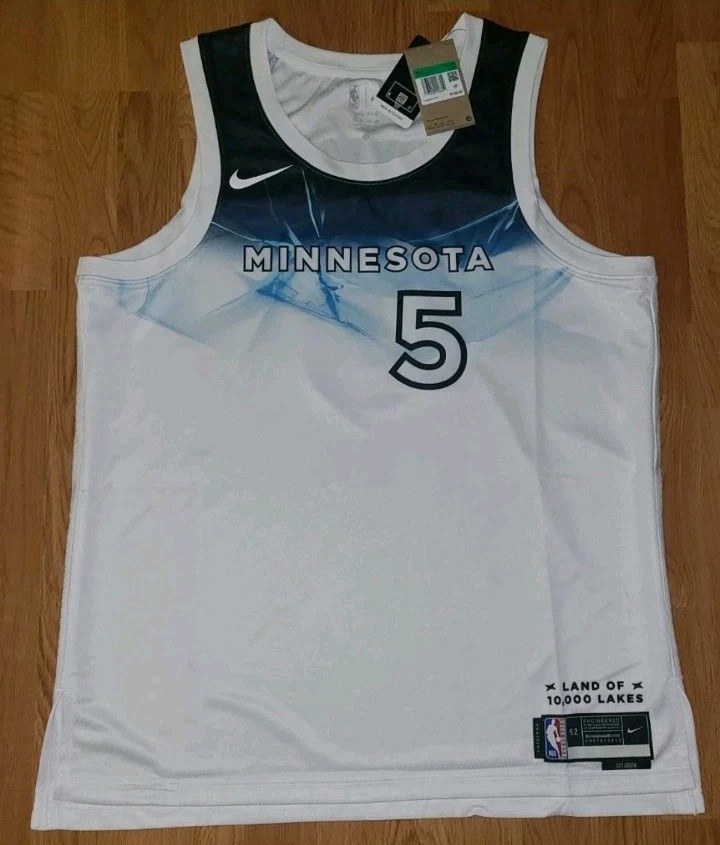 $120 Nike Anthony Edwards Timberwolves City Edition Basketball Jersey Mens XL 52