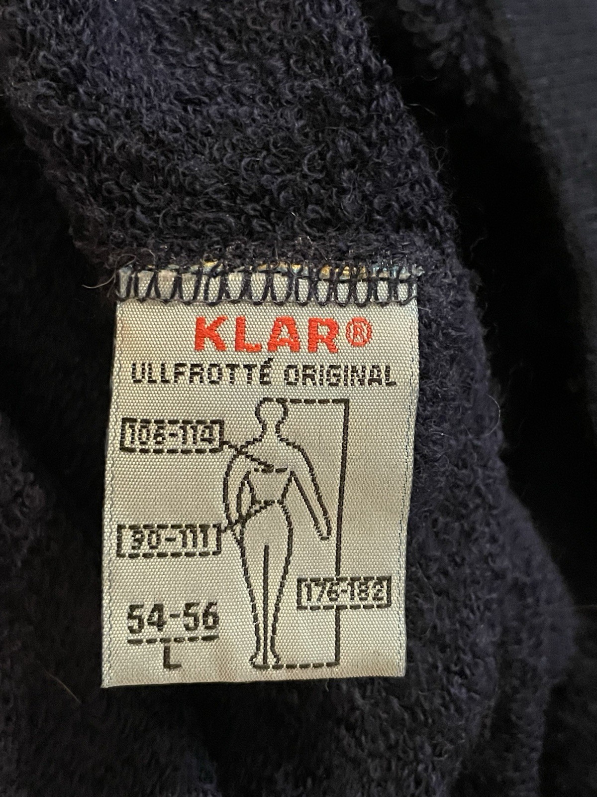 Ullfrotte 200 Merino Wool Base Layer Bottom. Unisex Size L Navy Blue. gallery