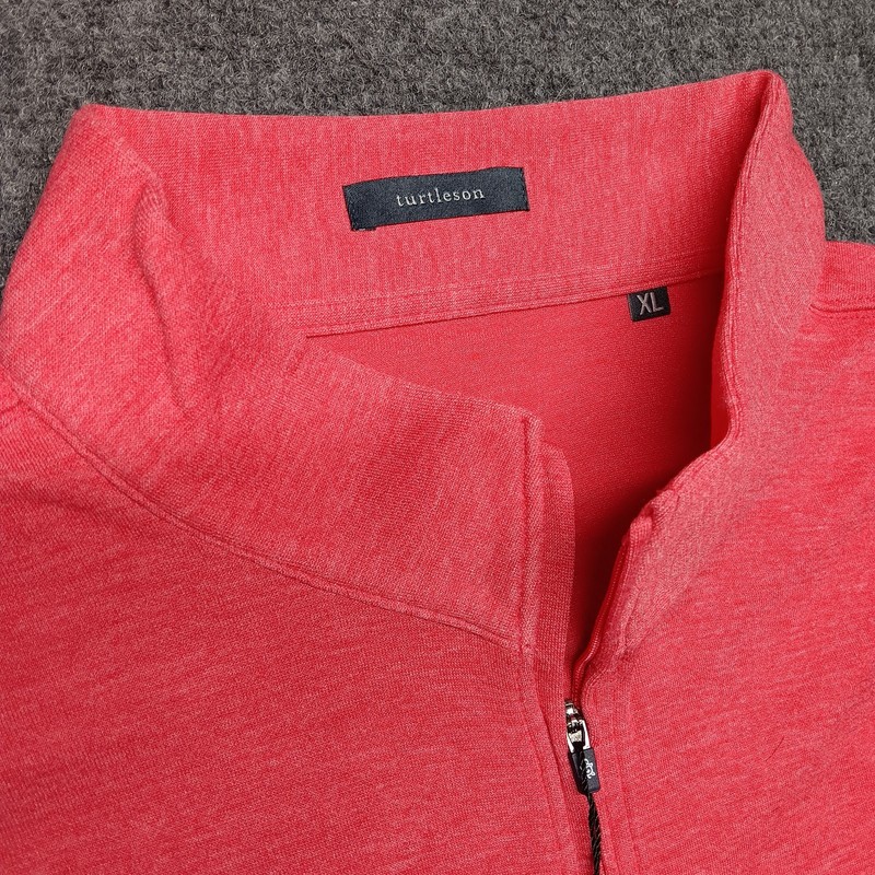 Turtleson Wallace Quarter-Zip Vest Berry NWT gallery