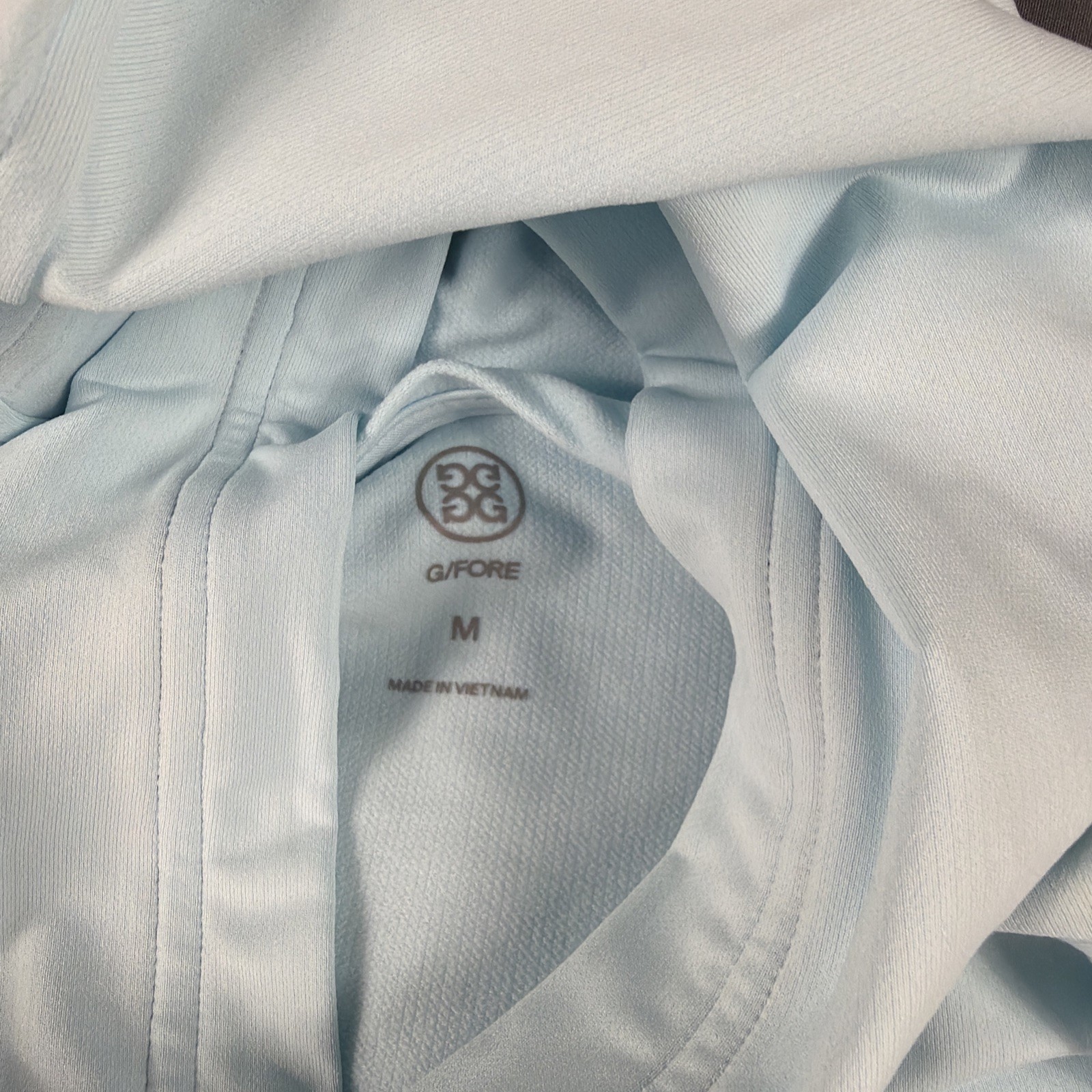 G/Fore G4 Golf Hoodie Chest Logo Medium Daybreak Polyester Spandex NWT MSRP $185 gallery