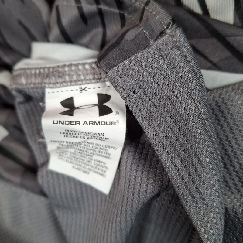 Under Armour Combine Training Shirt Men Medium Heatgear Brown Gray Camo gallery