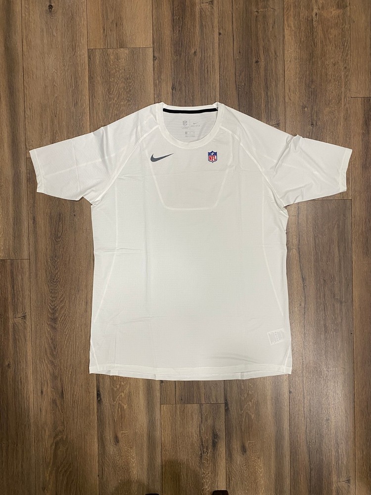 Nike x NFL On-Field Short Sleeve Dri-FIT Shirt White New Men's Size XXL