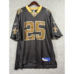 Reebok New Orleans Saints Reggie Bush 25 NFL Jersey Mens XL Black 7009A 06