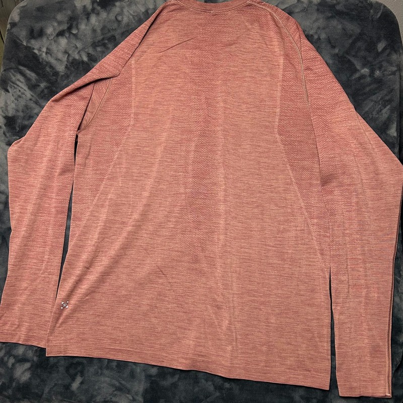 Lululemon Long Sleeve Metal Vent Breathe Xl Heathered Red gallery