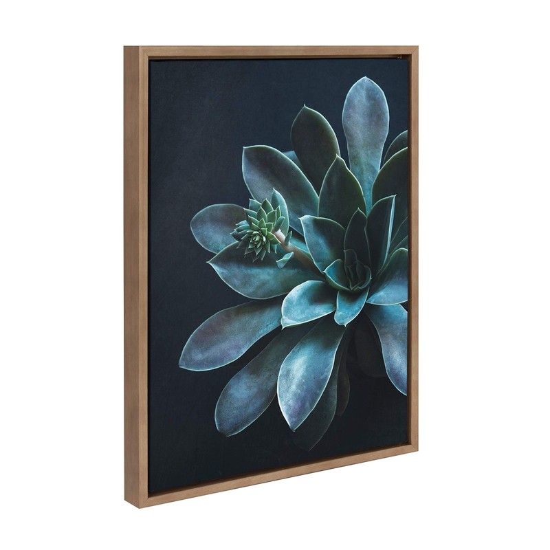 Kate & Laurel Sylvie "Little One" Framed Canvas Wall Art by F2Images, 18x24 Gold gallery