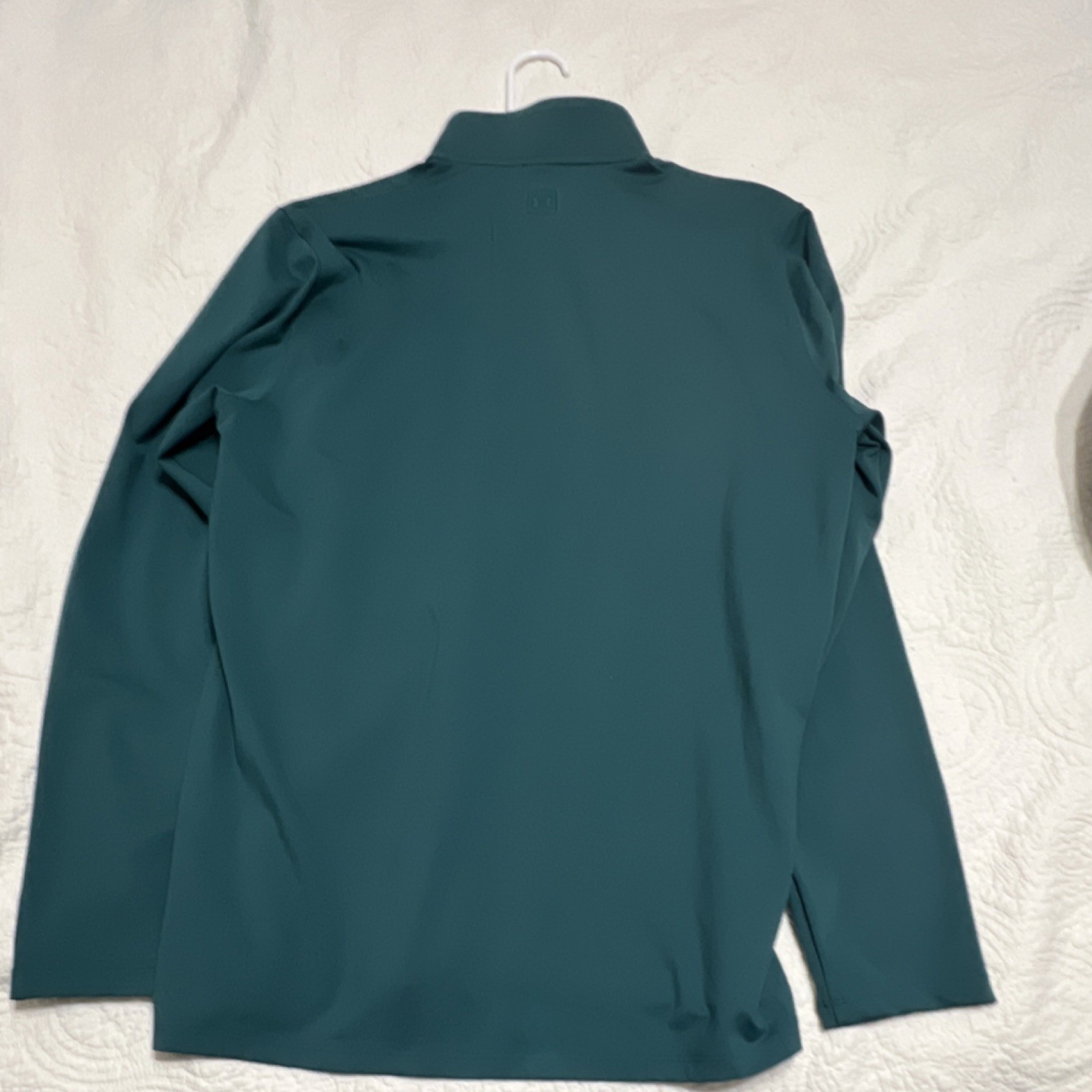 Under Armour Men's Green Loose Fit 1/4 Zip Mock Neck Long Sleeve Top L gallery