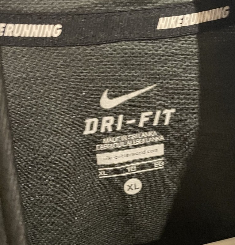 Nike Dri-FIT Running Shirt Mens XL Black 1/4 Zip Long Sleeve Pullover Top gallery