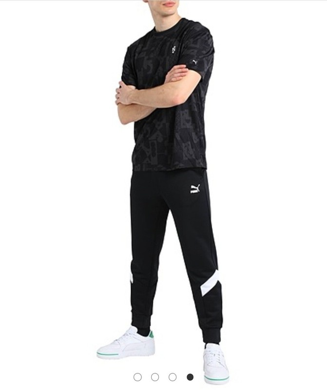 PUMA X NEYMAR JR ELEVATED TEE #53450501 MEN'S CASUAL TEE XLARGE NOIR-AOP gallery