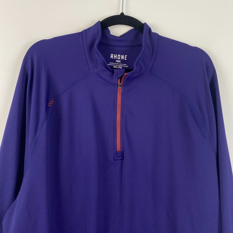Rhone Session 1/4 Zip Pullover Mens XXL Purple Lightweight Performance Stretch gallery