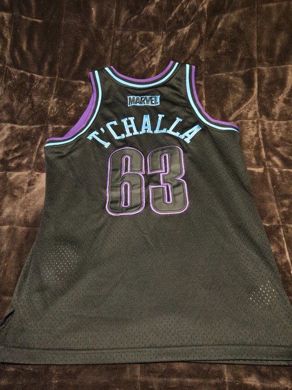 Marvel Avengers T'Challa #63 Basketball Jersey SIZE Med/Medium-Lids Exclusive! gallery