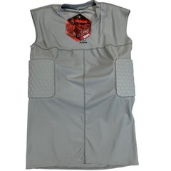 McDavid Hexpad Bodyshirt 7910T Mens XL Grey 3 Pad Rib Spine Protection Tank Top