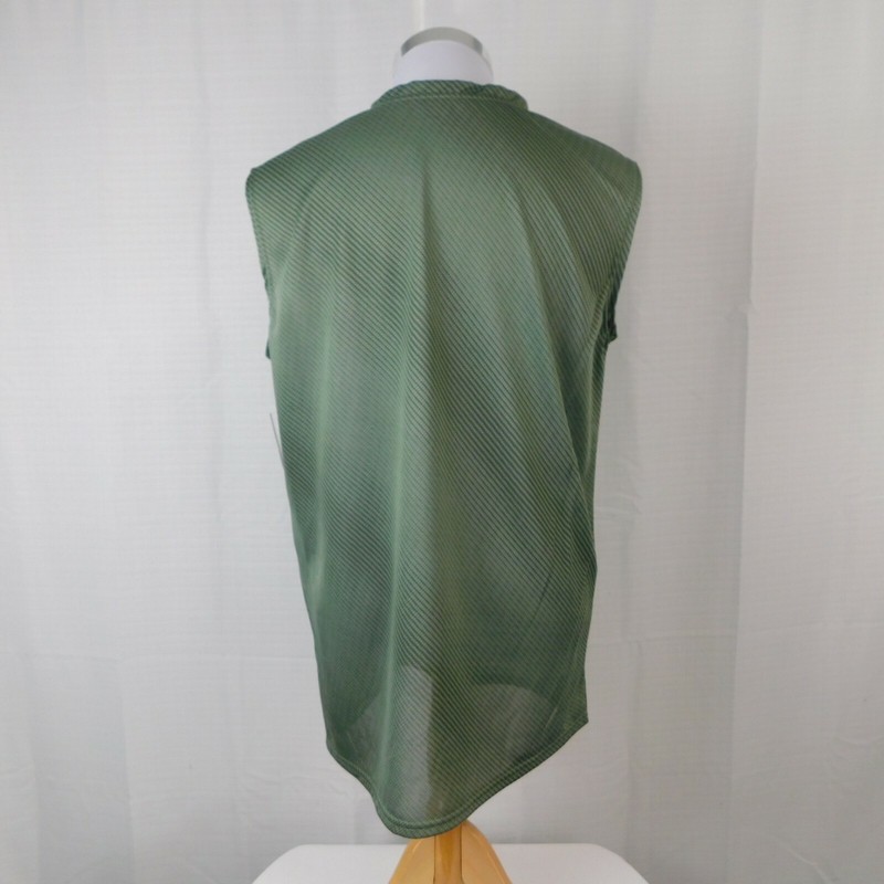 Zone Pro Sport Men's Sleeveless Athletic Mesh Muscle Tank Sage Green Large #1587 gallery