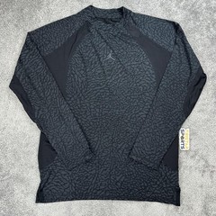 Jordan Dri-Fit ADV Shirt Mens Large Long Sleeve Athletic FD8123-022 Nike Black