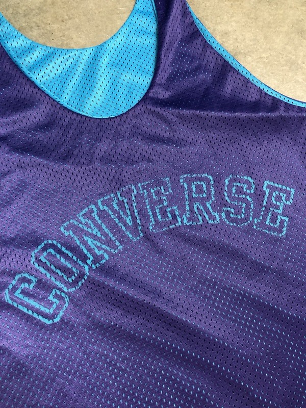 Vintage 90’s Converse Reversible Basketball Mesh Aquaberry Jersey Men’s Large gallery