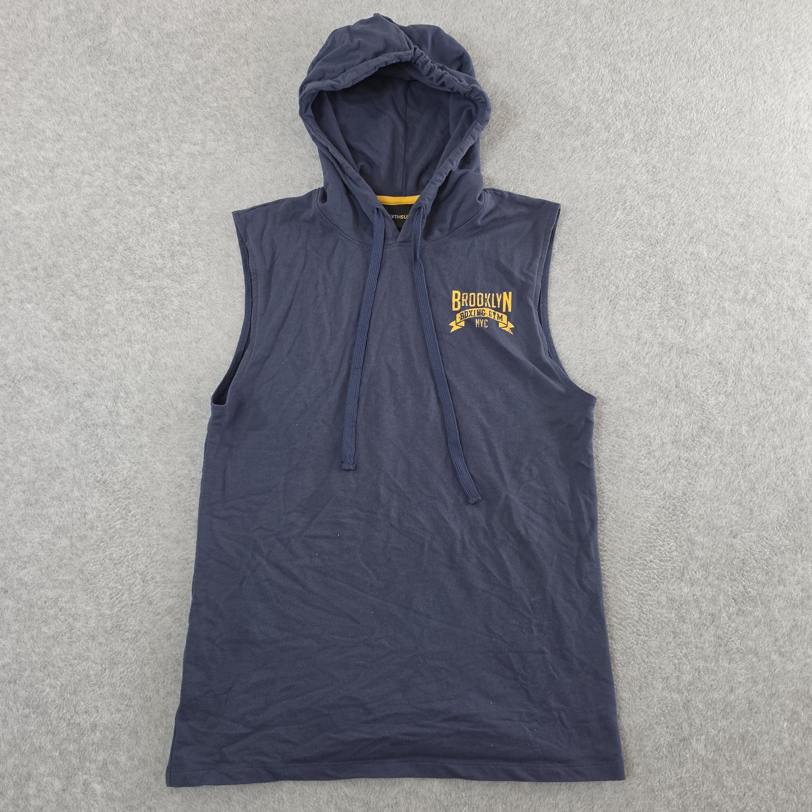 Brooklyn Boxing Gym Shirt Adult Medium Blue Hoodie Fifth Sun Workout Boxer Mens gallery
