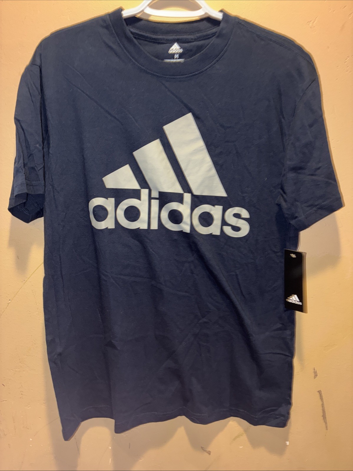 Adidas Logo T-Shirt Mens Performance Short Sleeve Crew Neck Golf Athletic Tee gallery