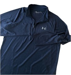 Under Armour Tech Men’s Large 1/2 Zip Long Sleeve Shirt Blue 1328495