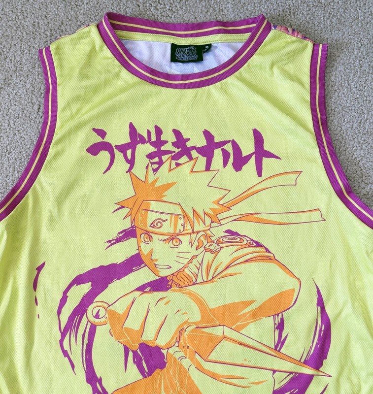 Anime Shirt Tank Top Basketball Jersey Naruto Shippuden Mens Medium Sleeveless gallery