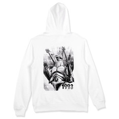 Godzilla Monochrome Design Hoodie Super Mechagodzilla White TOHO Godzilla Store