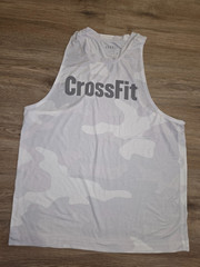NOBULL men M Crew Muscle Tank Shirt sleeveless camo CrossFit