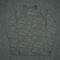 NoBull Shirt Mens Medium Gray Camo Pullover Long Sleeve Crew Training Fitness