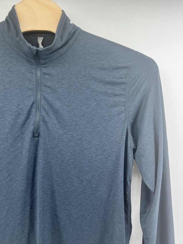 Vuori Men's XL Ease Performance 1/2 Zip Pullover V221 Blue/Gray Heather Stretch gallery