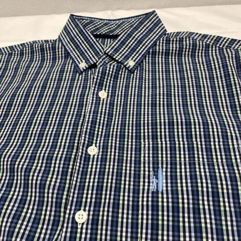 Johnnie-O Prep-formance Shirt Men’s M Gingham Check Long Sleeve Button Golf gallery