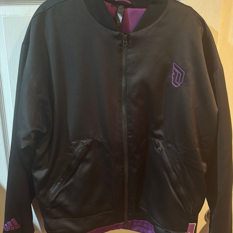 Adidas's Dame Lillard Inspiration Oakland Bomber Jacket RARE Mens Large NEW gallery