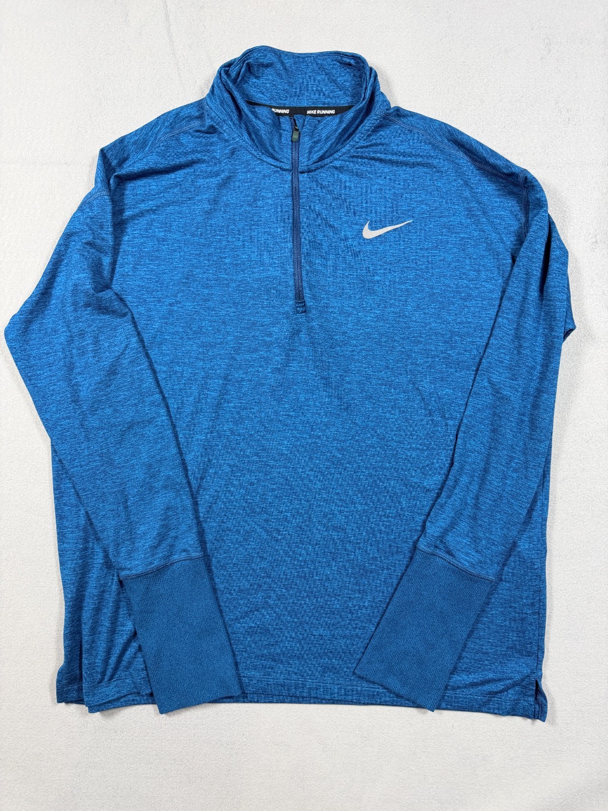 Nike Men's Dri-FIT Element Half-Zip Running Shirt in Blue Size Large gallery