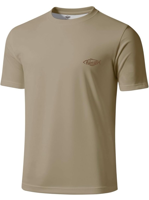 Mens Fishing Shirts UV Sun Protection Trout Burger T-Shirt with UPF 50+ Sz Large gallery