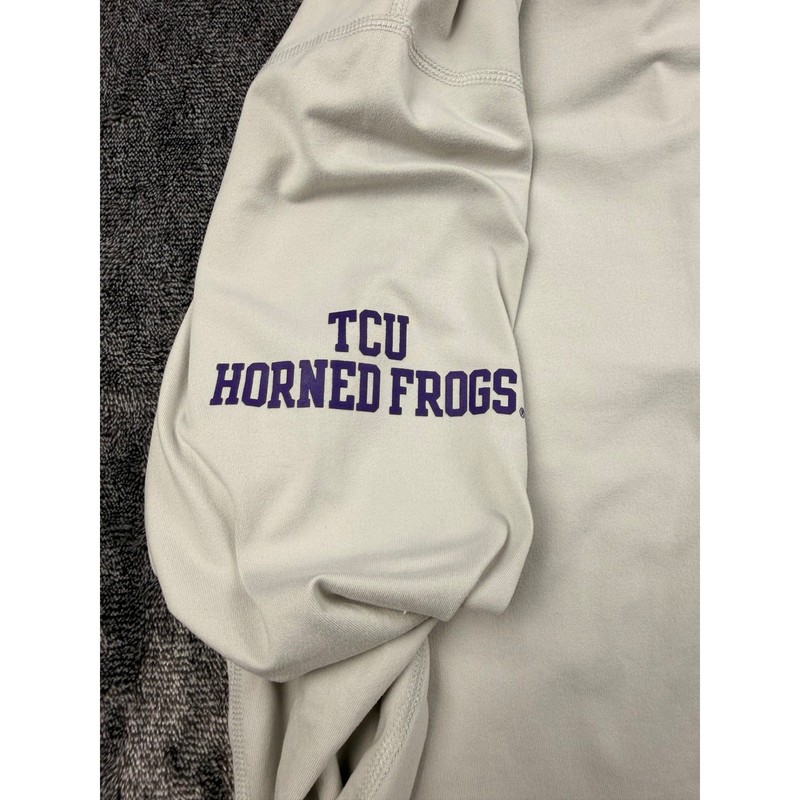 Nike TCU Horned Frogs Dri-FIT Quarter Zip Pullover Gray Mens Medium Thumbholes gallery