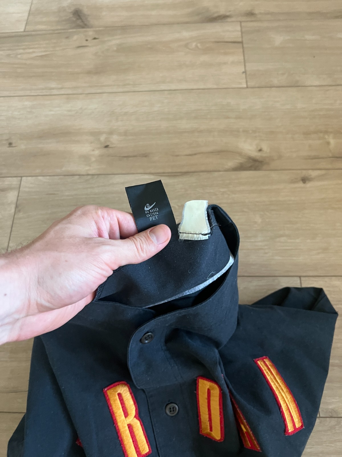 Vintage Nike Air Jordan Black Baseball Jersey Fits XXL gallery