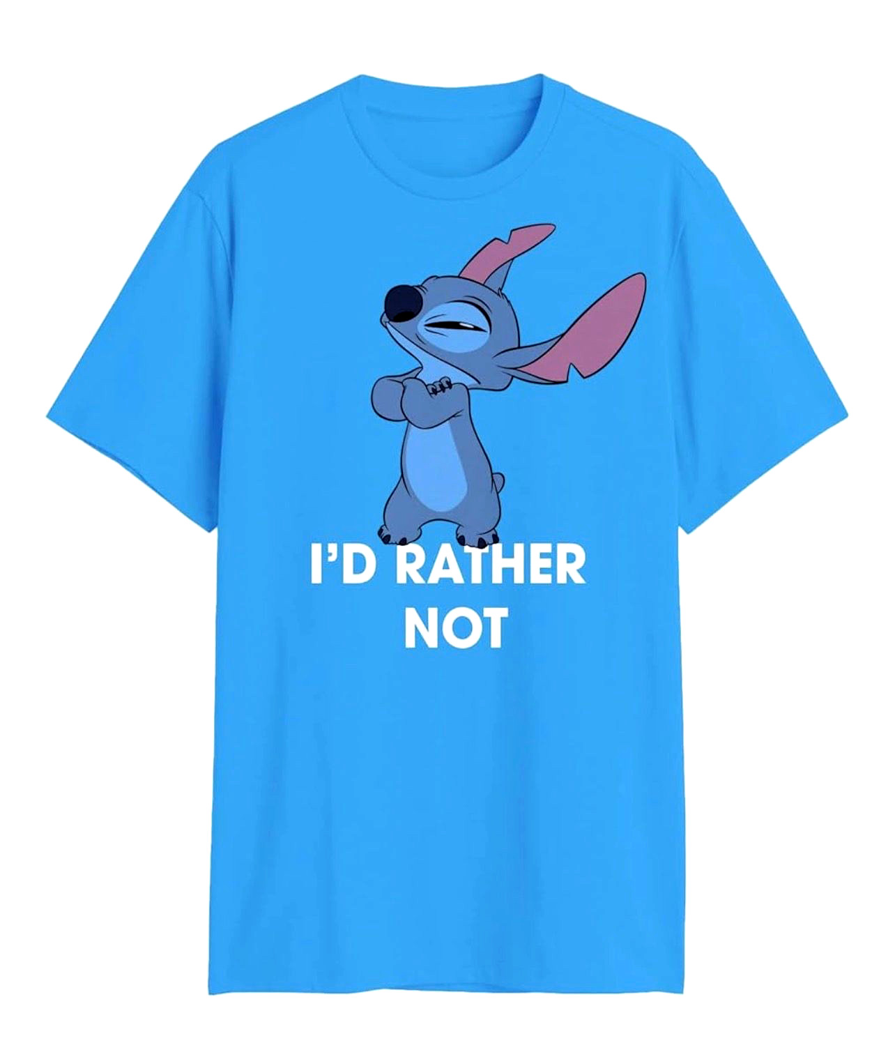 Lilo&Stitch Mens&Big Men's (I'd Rather Not) Graphic T-Shirt, Size XL HighQuality gallery