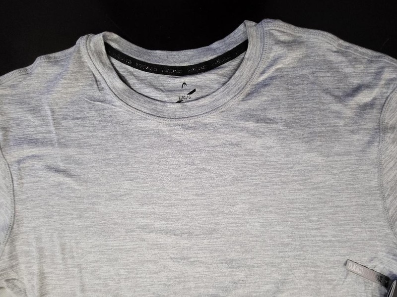HEAD Men's Active Pro- Engineering Training & Workout T-Shirt, Heather Gray L gallery