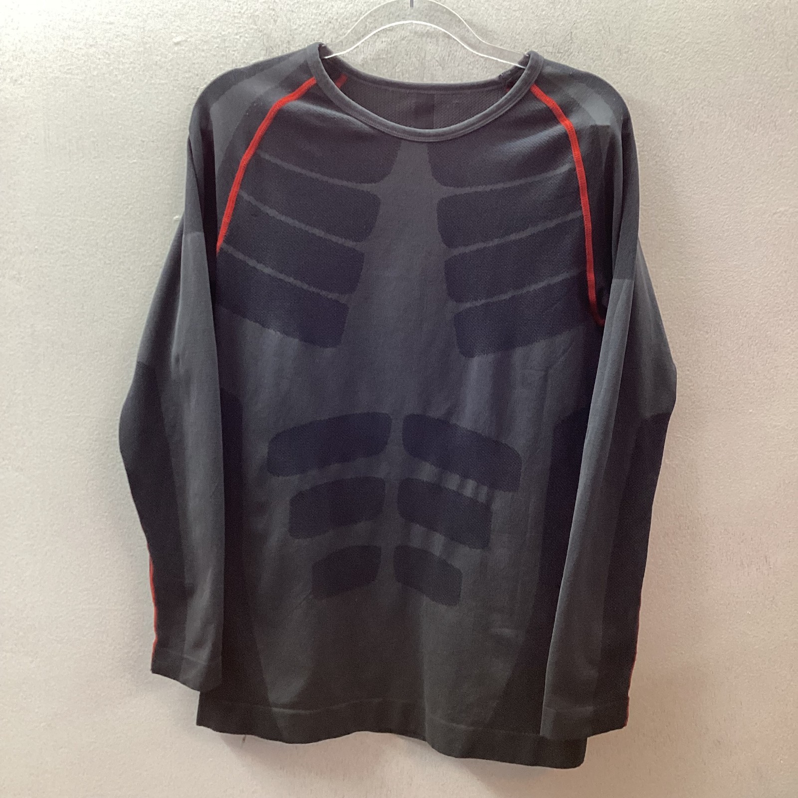 Zonbailon Mens XL Fitness LS Shirt M Muscle Mapped Compression Detailing gallery