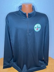Men’s Port Authority Athletic 1/2 Zip Pullover Extra Large XL – Black Polyester