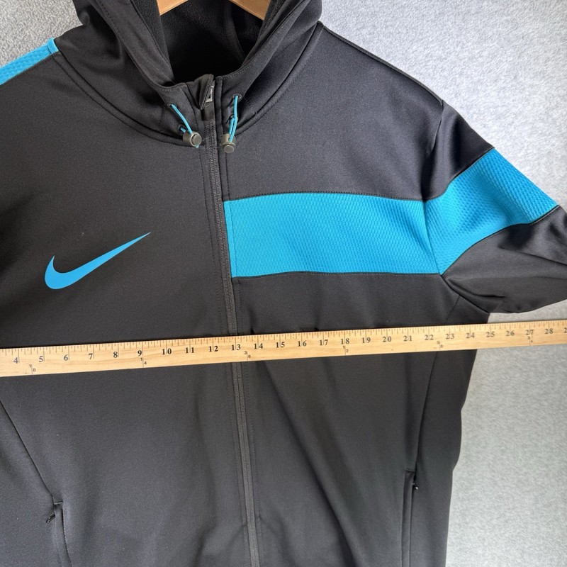 Nike Men’s GPX Training Size XL Full Zip Hooded Soccer Jacket Therma-Fit Black gallery